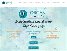 Tablet Screenshot of obgynnorth.com